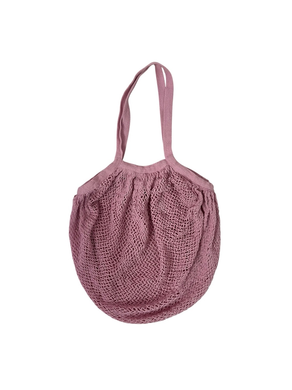 Mabelle Kawaii Pink Summer Beach Crochet Grocery Bag